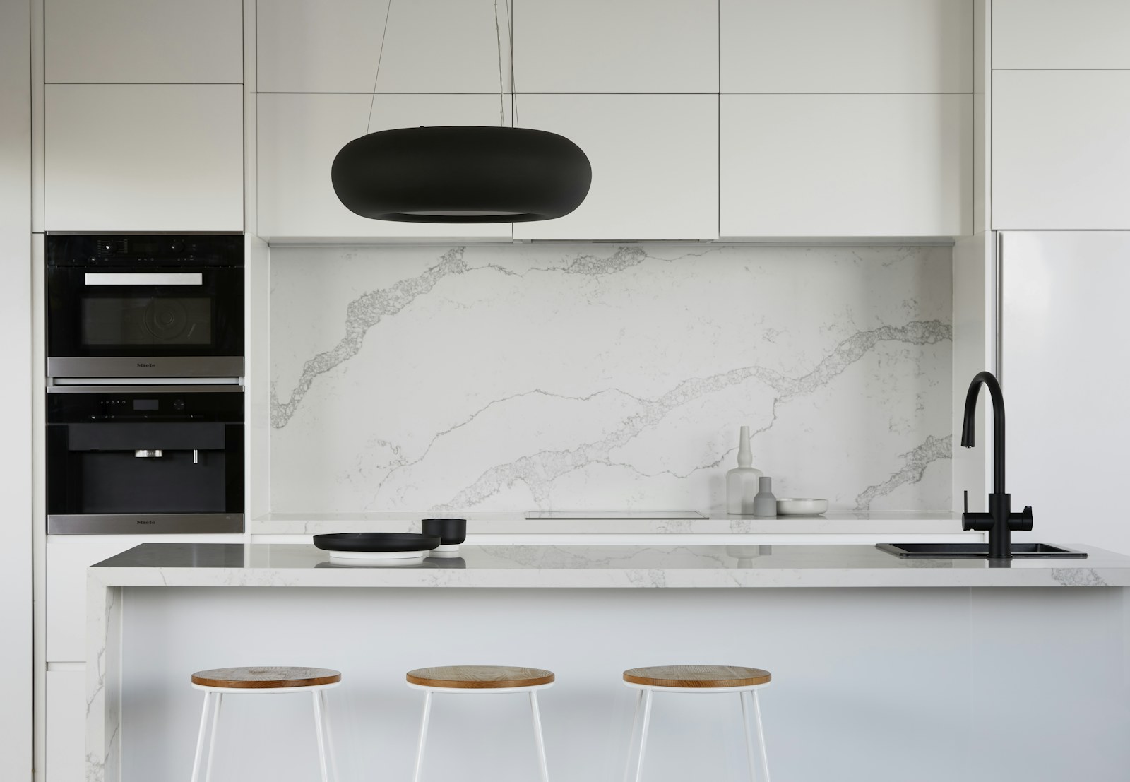 Folded laundry and textiles in a calm domestic space